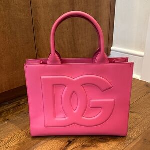Dolce & Gabbana Pink DG Embossed Tote